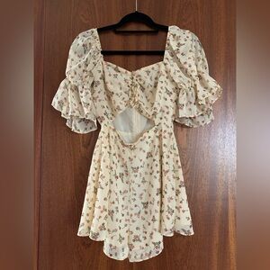 Floral Sabo Skirt Romper Playsuit